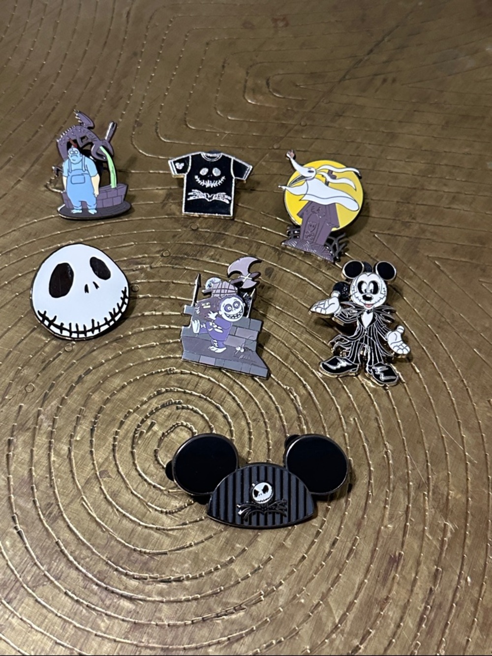 Set of 7 Disney Parks Nightmare Before Christmas Collectible Enamel Pins